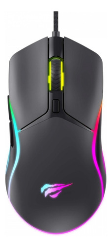 Mouse Gamer Havit Ms1029, 7200dpi, Usb, Rgb, 6 Botões Preto