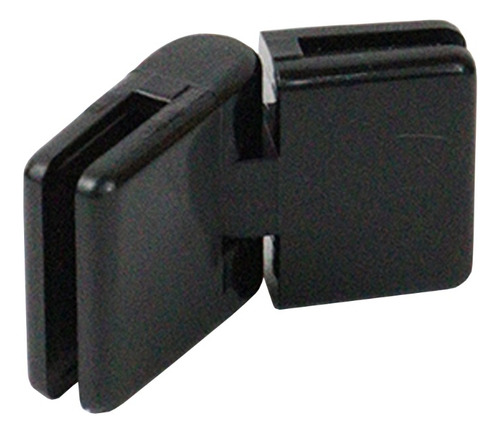 Conectivo Dobradiça Pequeno Para Balcão De Vidro - Preto
