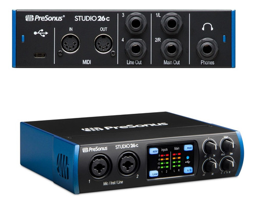 Presonus Studio 26c Interface Audio +envio+ Rocker Music