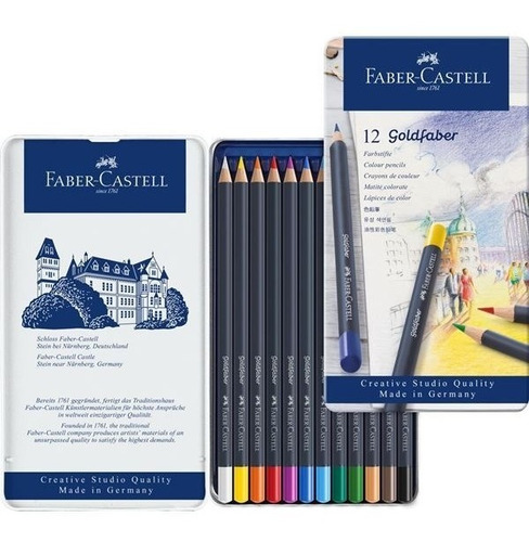 Lapices Faber Castell Color Goldfaber X 12 Uni