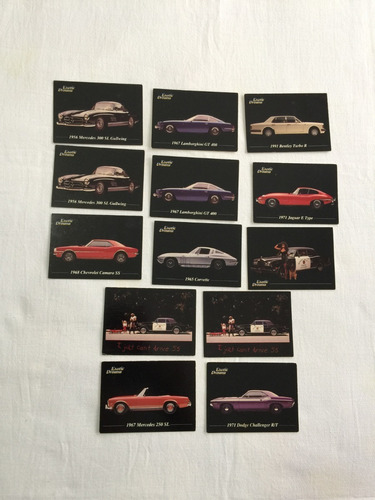 13 Tarjetas Coleccionables De Autos Marca Exotic Dreams 1992