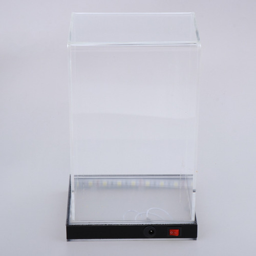 LANSCOERY Vitrina de acrílico de Varios Pasos Caja de encimera Organizador de Cubos Soporte Escaparate de protección a Prueba de Polvo 11x4.7x14.2 Inch; 28x12x36 cm 