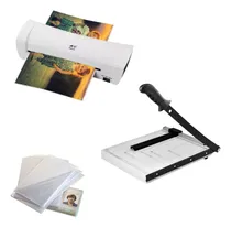 Comprar Termolaminadora A4 + Guillotina A4 + 100 Micas Carnet