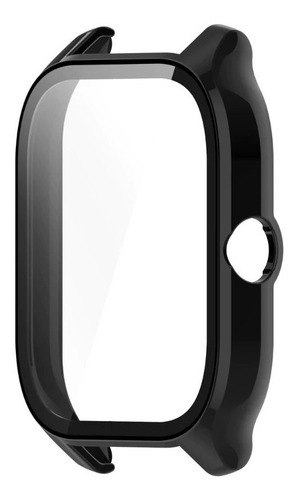 Case Con Cristal Templado 9h Compatible Amazfit Gts 4 Negro