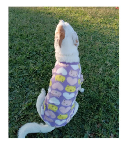 Ropa Polar Abrigo Para Perros Gato Tipo Buzo Capa Con Mangas