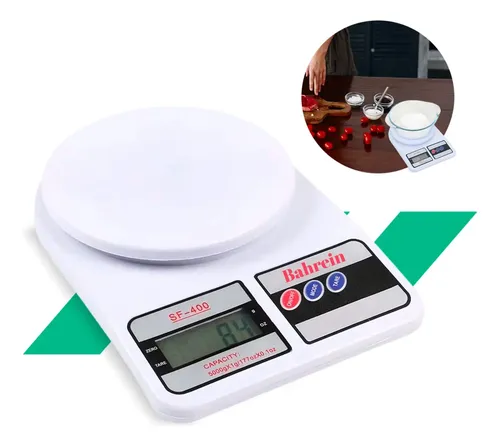 Balança Eletrônica Digital De Cozinha Pesa De 1gr Até 10kg Cor Br...