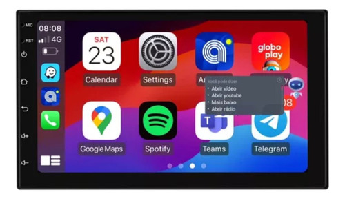 Multimídia Knup Android Automotivo | Kp-ra925