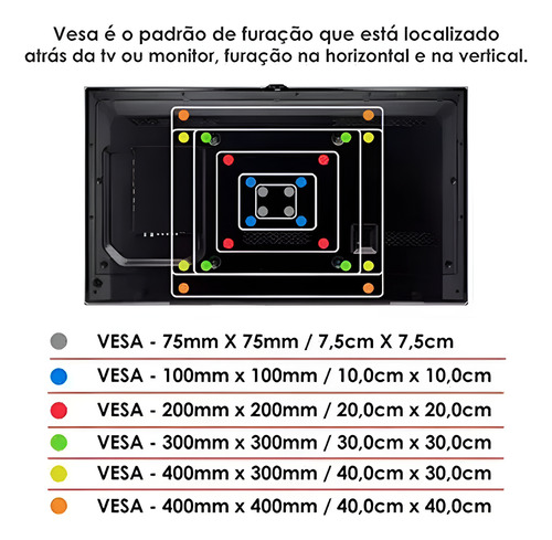 Suporte Para Tv De Parede 3 Movimentos 10 A 56 Force Line