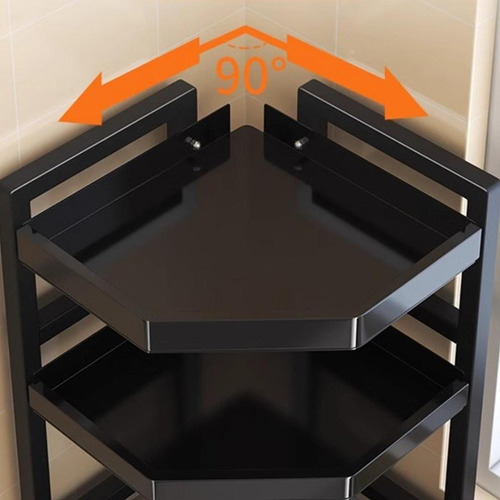 Rack De Estante De Esquina De 4 Niveles, Organizador De