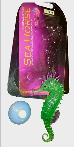 Adorno De Silicona Para Peceras/ Acuario/ Hipocampo De 9 Cm