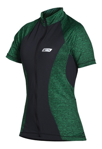 Imagem 1 de 2 de Camisa Ciclismo Sol Blend Feminina Manga Curta Verde Água