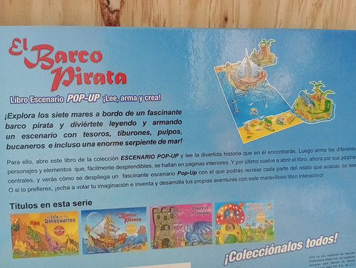 Libro El Barco Pirata Pop Up Para Armar Escenarios