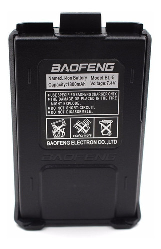 Bateria Baofeng Handy Original Uv5r Litio Recargable