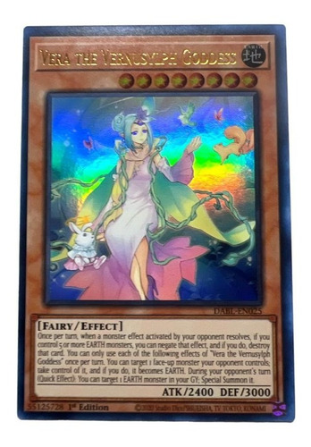 Yugioh Vera The Vernusylph Goddess Dabl