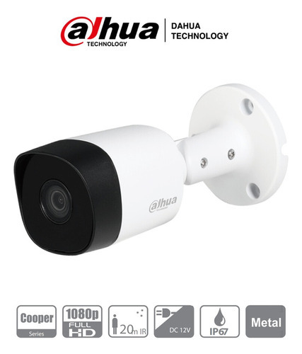 Imagen 2 de 3 de Camara Exterior Bullet Dahua B1a21p - 2mp Plastica - Cctv Color Blanco