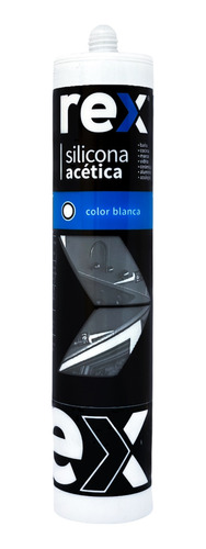 Silicona Acética Transparente Cartucho 300ml Rex 30306