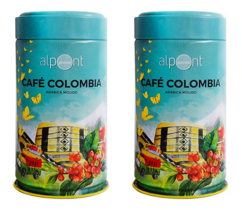 Alpont Gourmet Café Colombia Molido 250 Gramos 2 Piezas