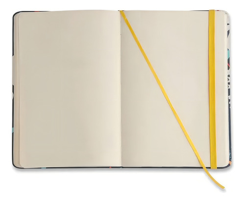 Caderneta Cicero 14 X 21cm Tipo Moleskine - Escolha A Capa Cor Pássaros/Floresta Tropical Branco - Sem Pauta