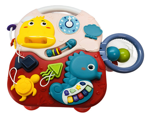 Juguete Mesa De Aprendizaje Música Juego Niños Con Canasta
