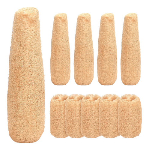 Esponja De Lufa Natural 5 Cepillo Exfoliante Corporal D Lufa