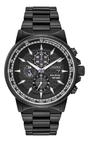 Citizen Marvel Black Panther Nighthawk Ca0297-52w . Dcmstore Color de la correa Negro Color del bisel Negro Color del fondo Negro