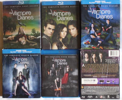 Blu-ray/dvd The Vampire Diaries Temporadas 1-5 De Colección