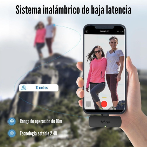 Micrófono Lavalier Fifine M8 Wireless Para Android Y iPhone