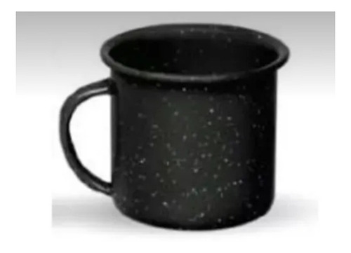 8 Tazas 340 Ml Peltre Negro