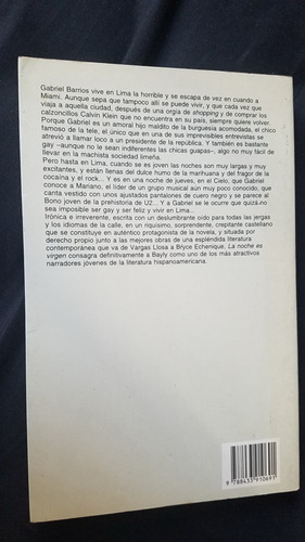 La Noche Es Virgen Jaime Bayly Anagrama Narrativas Hispanica (Usado)
