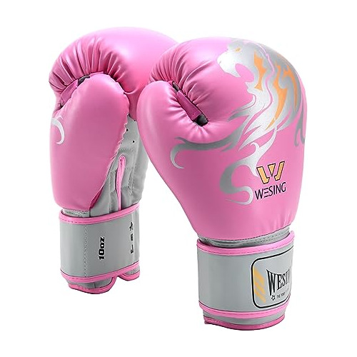 Guantes De Boxeo Wesing Pro Grade Para Mujeres Y Hombres (12