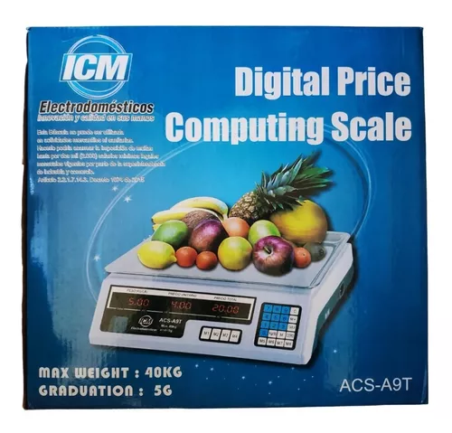 Peso Balanza Digital Electrónico 40kg Recargable-tienda