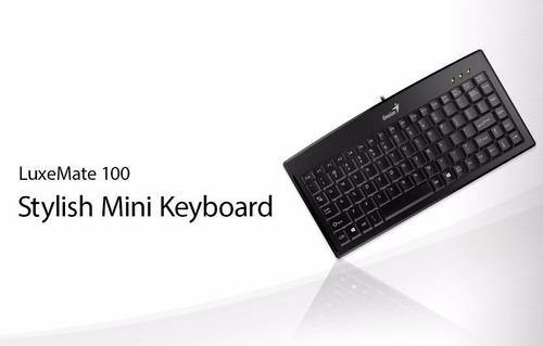 Teclado Genius LuxeMate 100 QWERTY español color negro