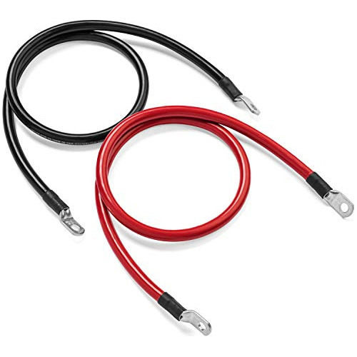 Battery Cable 1 Foot Or 12 Inch 4 Gauge Awg Wire Set 3/...