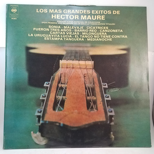 Hector Maure - Los Mas Grandes Exitos Vinilo Tango Lp - Ex