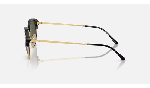 Gafas de sol Ray-Ban RB4429 XXG, montura negra/dorada, lente verde clásica, varilla inyectora negra/dorada - RB4429