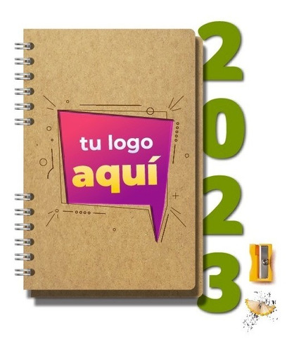 Agenda 2023 Diseño Personalizado Logo Regalo Corporativo