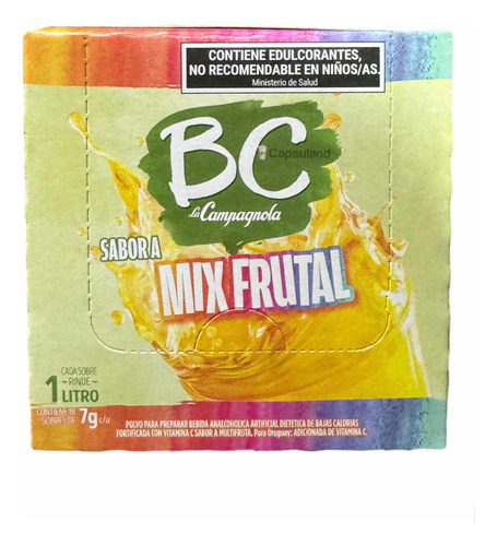 Jugo En Polvo Bc Multifruta X 18 Sobres Sin Azucar