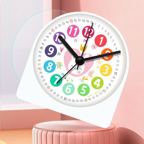Reloj Despertador Analógico Silencioso Para Niños, Conejo
