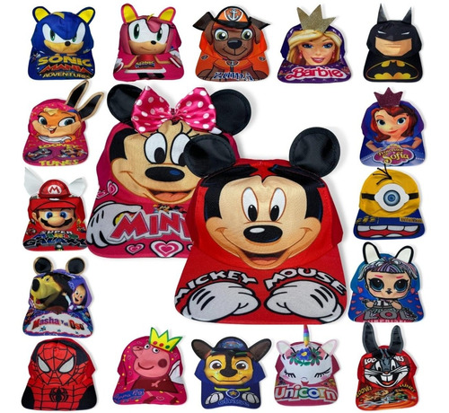 5 Gorras Infantil Niño/niña Regalo Sublimada