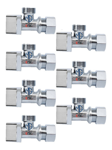 Cnx Vcap Valvula Llave Angular Paso 1/2x1/2 1/4v Barril 7pz