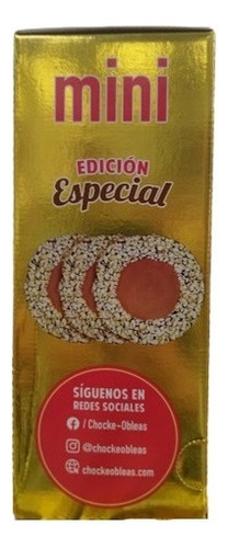 Mini Choco Obleas Con Chocolate Semiamargo Y Almendra