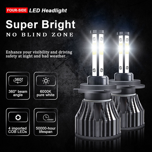 Kit De Focos Led 6000k Para Kia Optima Forte 2017 2018