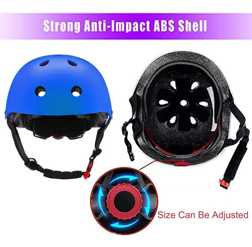 Casco Ajustable Para Ninos De 3 A 16 Anos, Ninos Pequenos Y