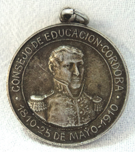Medalla Belgrano Consejo Educacion Cordoba 1810 - 1910 B10