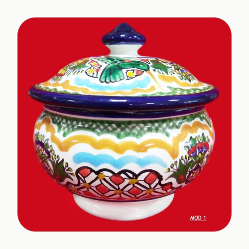 Imagen 5 de 10 de Set 3 Alhajeros De Talavera Poblana Acabado Fino Color Lhj