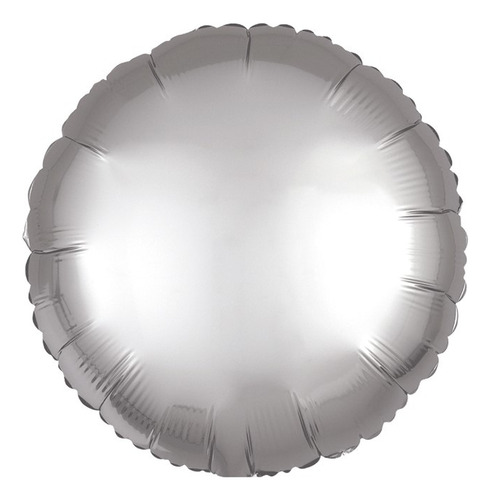 10pz Globo Metalico Redondo Satín Luxe 17in/43cm 0re17