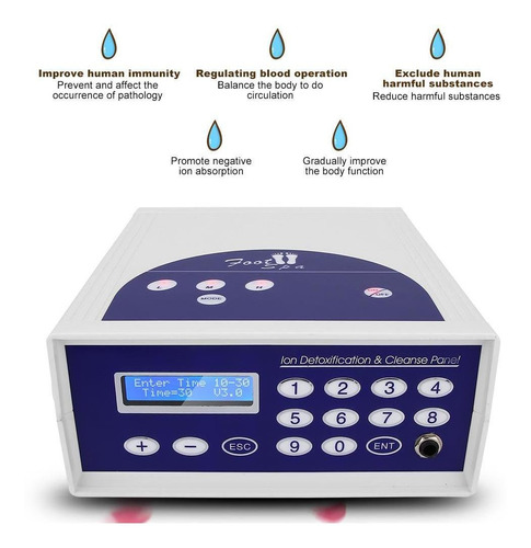 Máquina De Baño De Pies De Desintoxicación Doble Iónica Prof