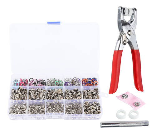 Presione Stud 200 Juegos De Broches Huecos De Metal Con Punt