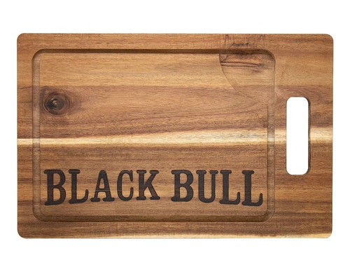 Tabla Para Picar Carne 40*26cm Madera Black Bull