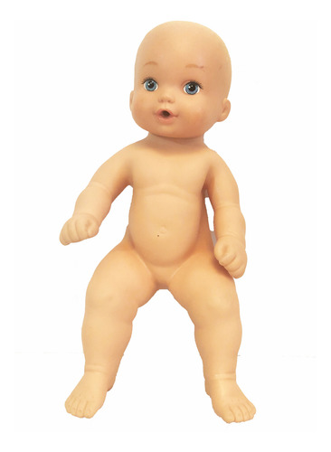 Muñeca Bebé De Agua Lauer Toys Ojos Azules 12 Cabello Rubio (Usado)